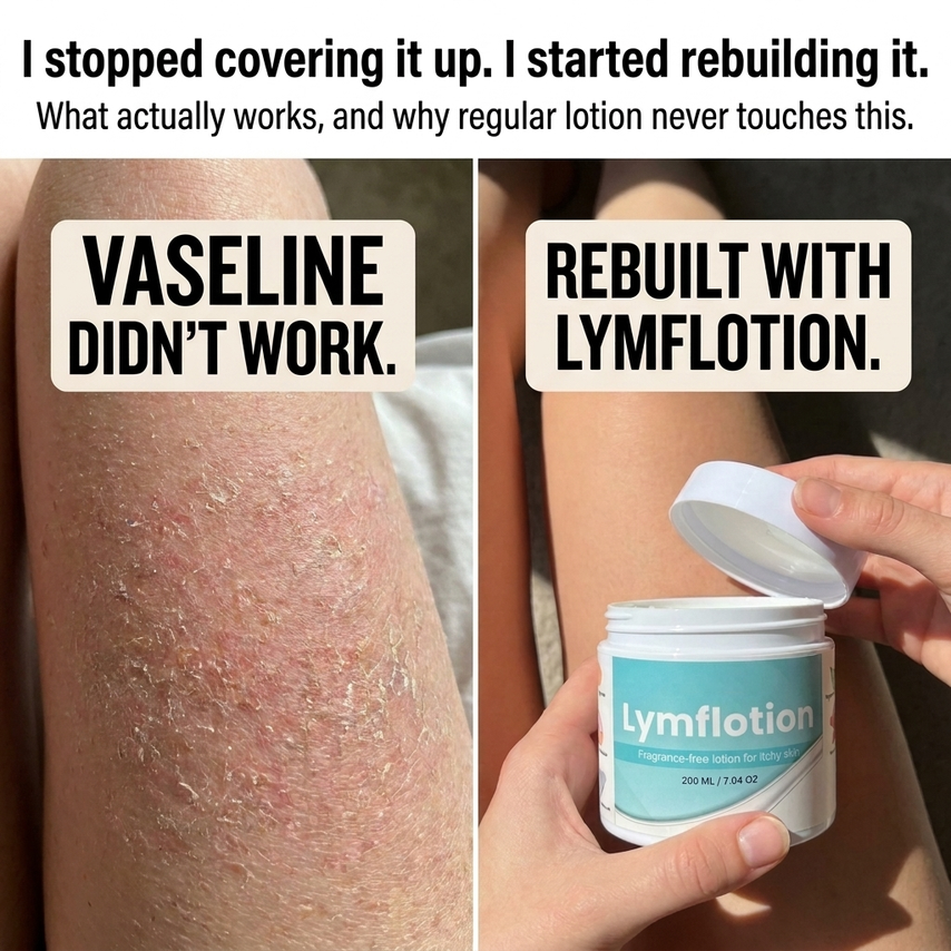 Fragrance-Free Non-Greasy Anti-Itch Ceramide NP Leg Lotion For Dry, Red, Sensitive, Discolored, Weeping