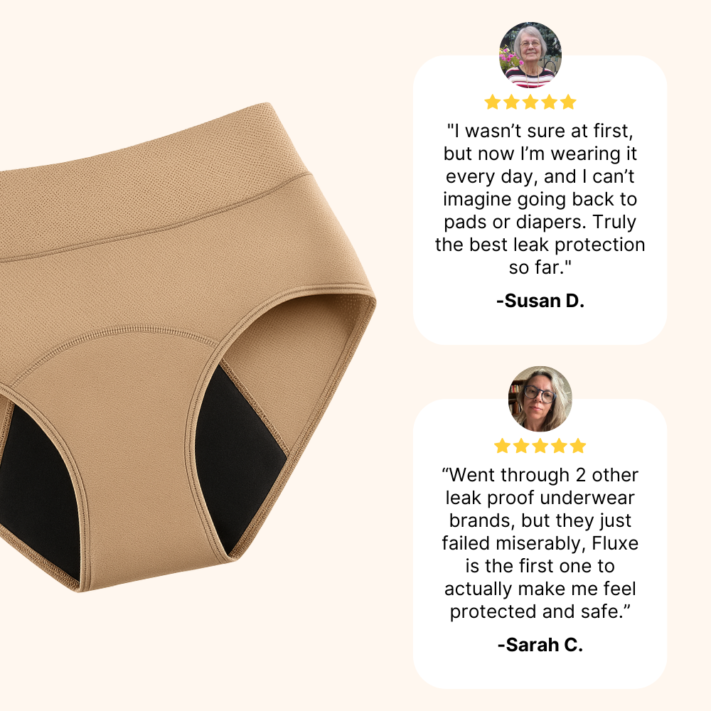 lookscene 100% Leak-Proof Underwear That Won't Let You Down for Women 60+ (4-Pack)