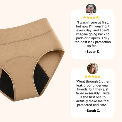 lookscene 100% Leak-Proof Underwear That Won't Let You Down for Women 60+ (4-Pack)
