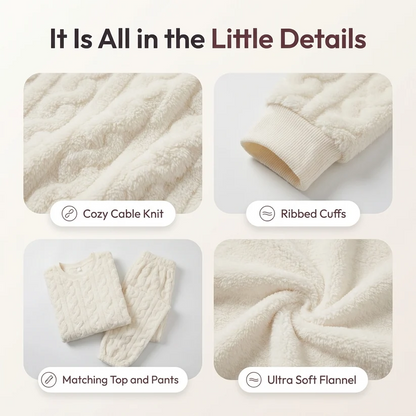 Women's Cozy Cable Knit Lounge Set