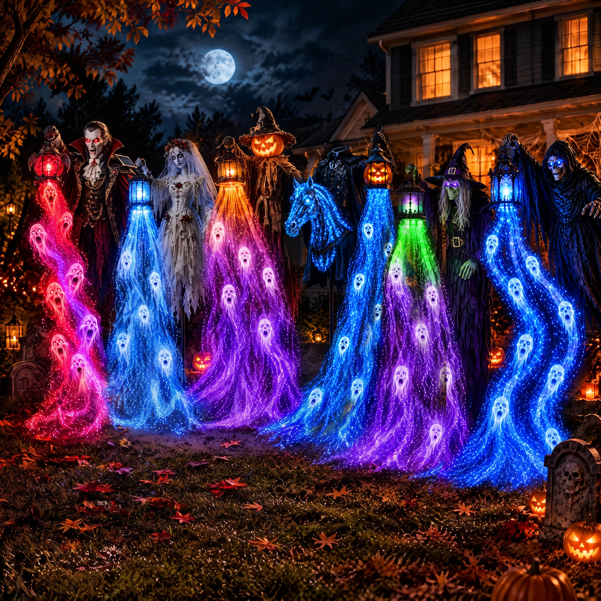 🎁Today 50% OFF🎁💀Halloween Soul Harvester Animated Garden Light