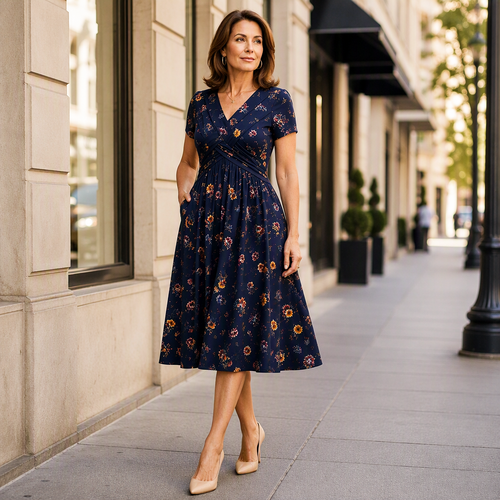 Floral print dress