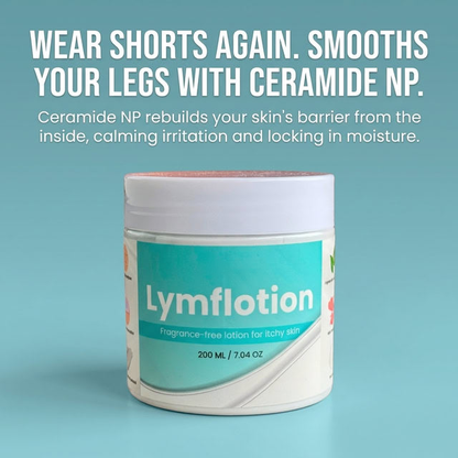 Fragrance-Free Non-Greasy Anti-Itch Ceramide NP Leg Lotion For Dry, Red, Sensitive, Discolored, Weeping