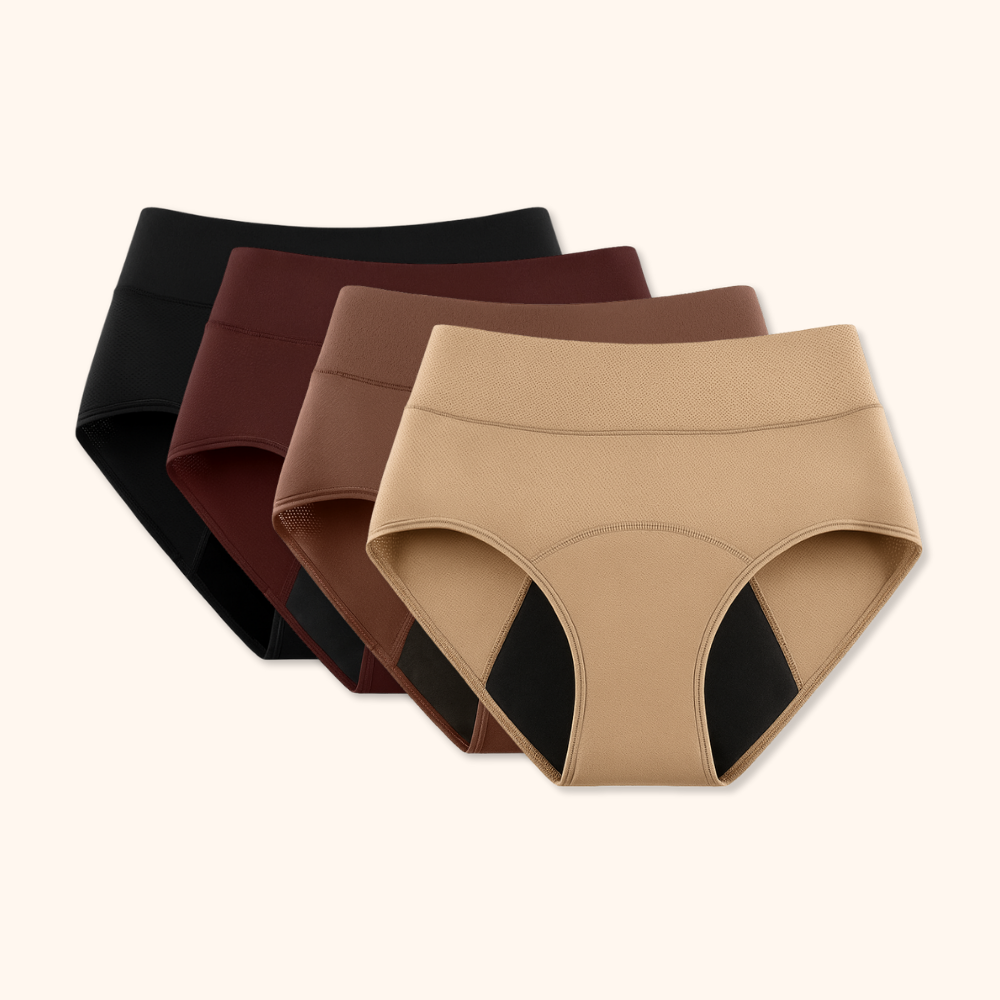 lookscene 100% Leak-Proof Underwear That Won't Let You Down for Women 60+ (4-Pack)