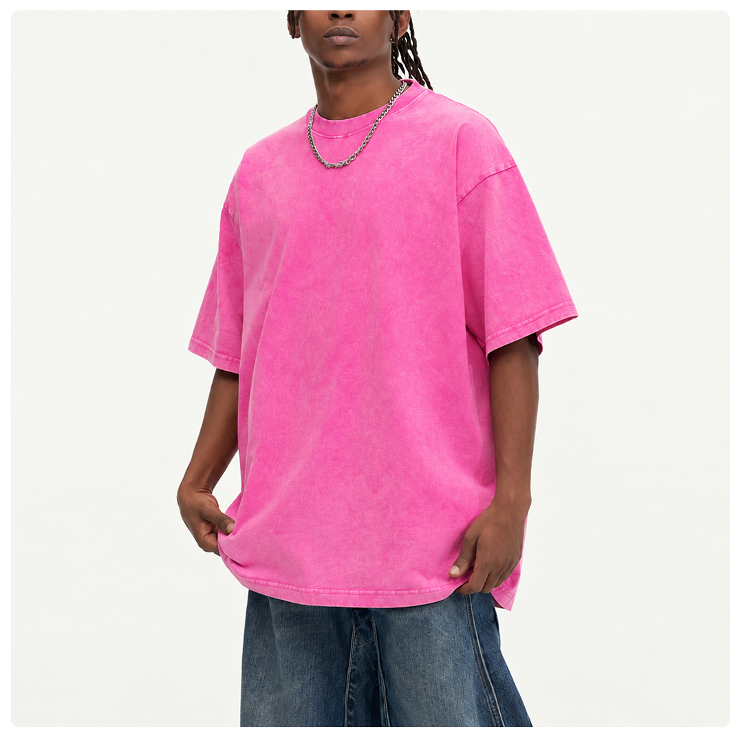 Vintage Washed Cotton Oversized T-Shirt – Unisex