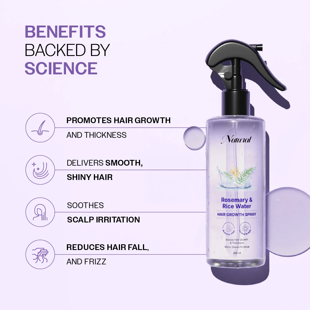 Rosemary Water with Rice Water |100% Natural Extract