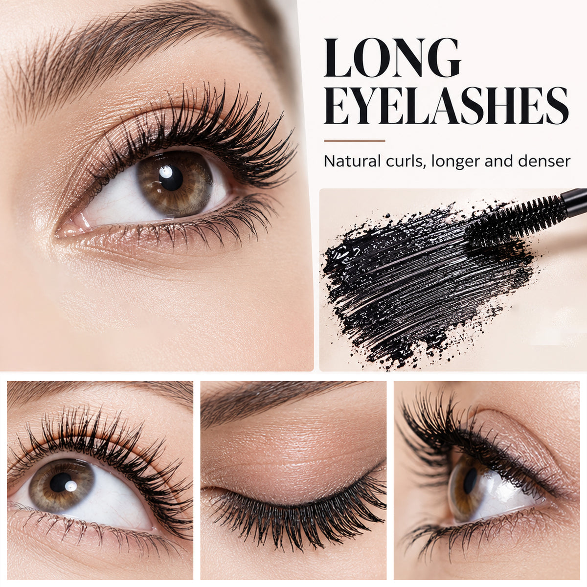 Silk fiber mascara for longer-looking lashes