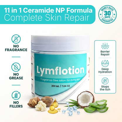Fragrance-Free Non-Greasy Anti-Itch Ceramide NP Leg Lotion For Dry, Red, Sensitive, Discolored, Weeping