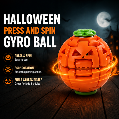 🔥Halloween press and spin gyro ball
