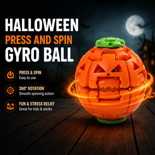 🔥Halloween press and spin gyro ball