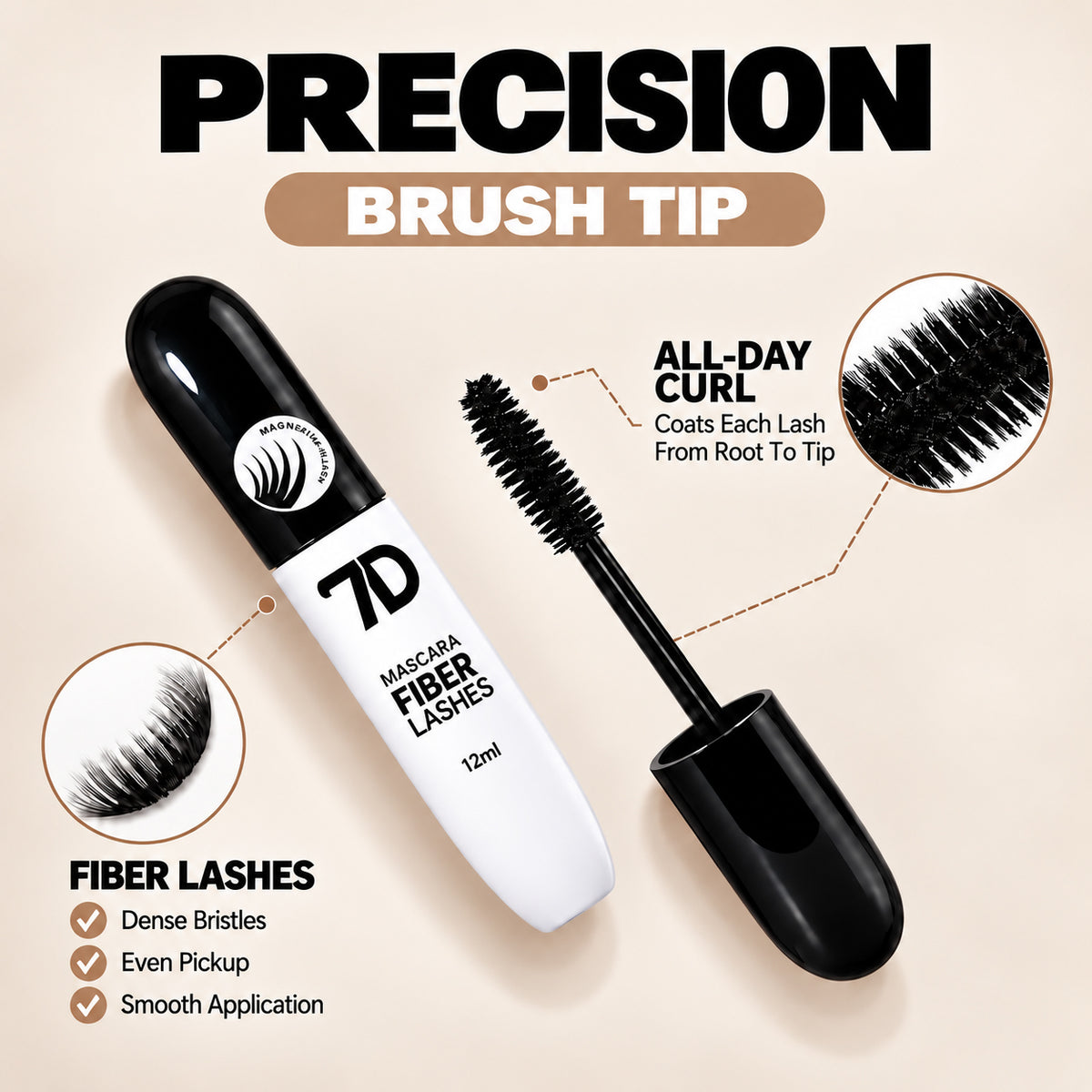 Mascara designed for water-resistant daily wear