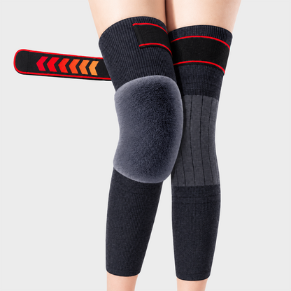 Long Knee Pads for Men and Women, One Size with Thick Wool Lining 🦵