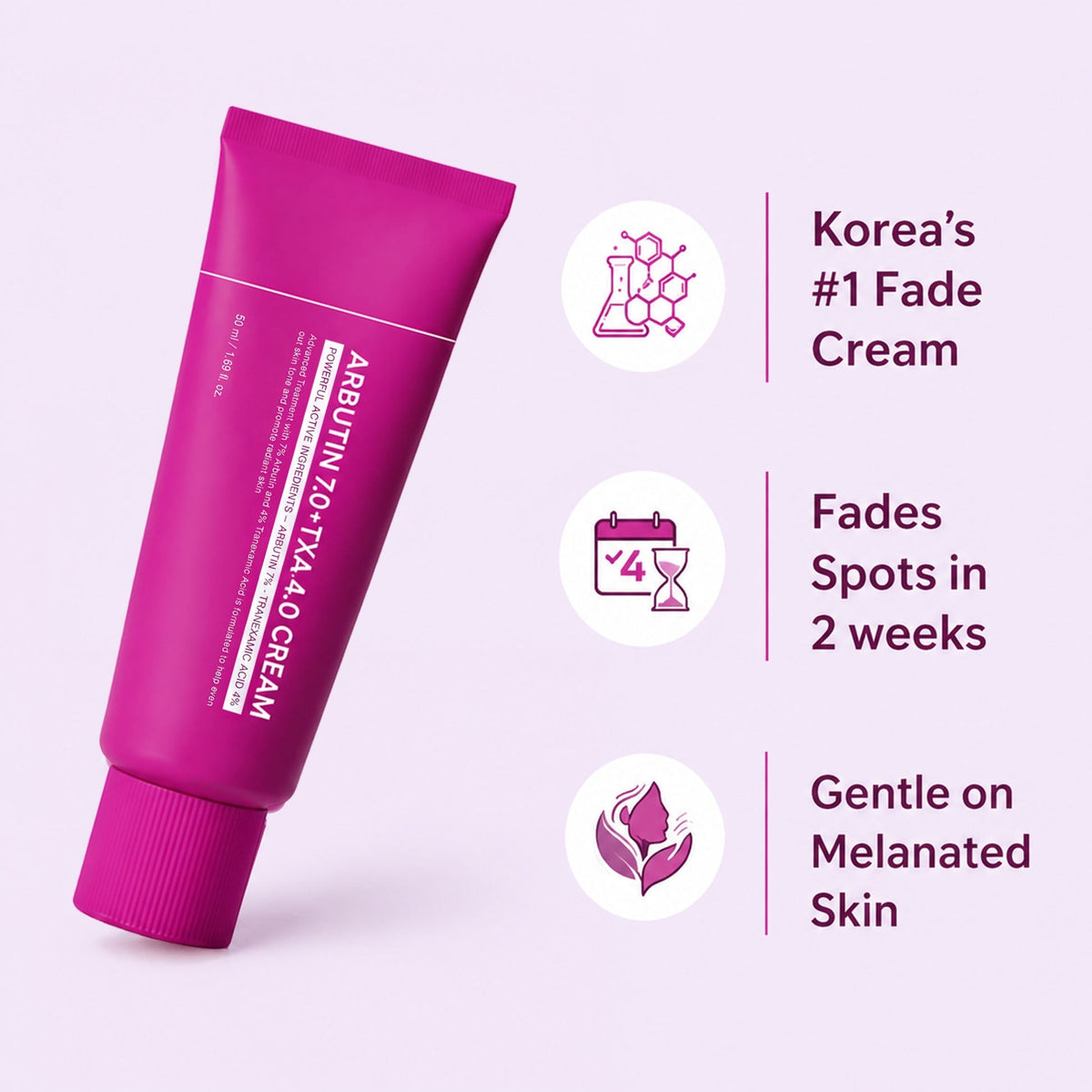 Arbutin 7% + Tranexamic Acid 4% Cream