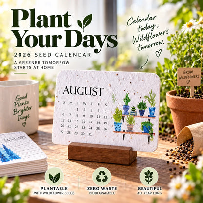 ✨Early Holiday Sale 50% OFF🌱Eco-Friendly Plantable “Timeless” Seed Calendar 2027