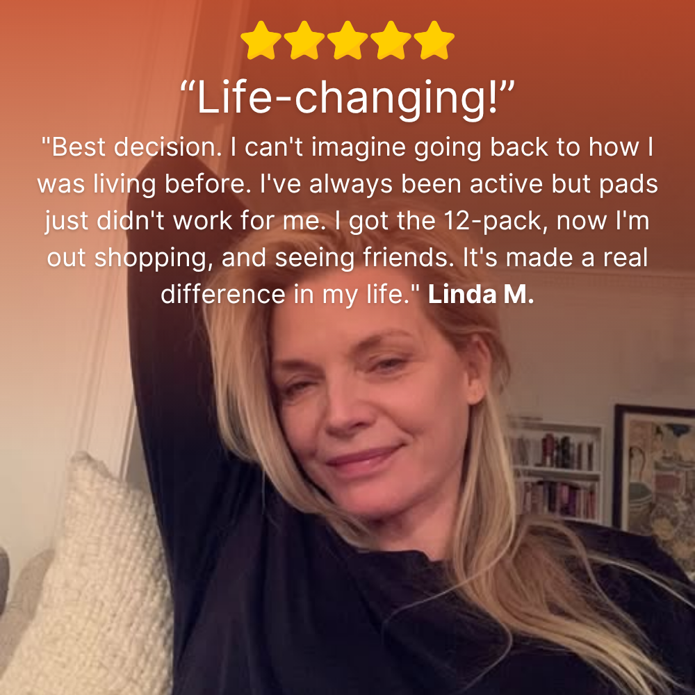 lookscene 100% Leak-Proof Underwear That Won't Let You Down for Women 60+ (4-Pack)