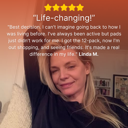 lookscene 100% Leak-Proof Underwear That Won't Let You Down for Women 60+ (4-Pack)