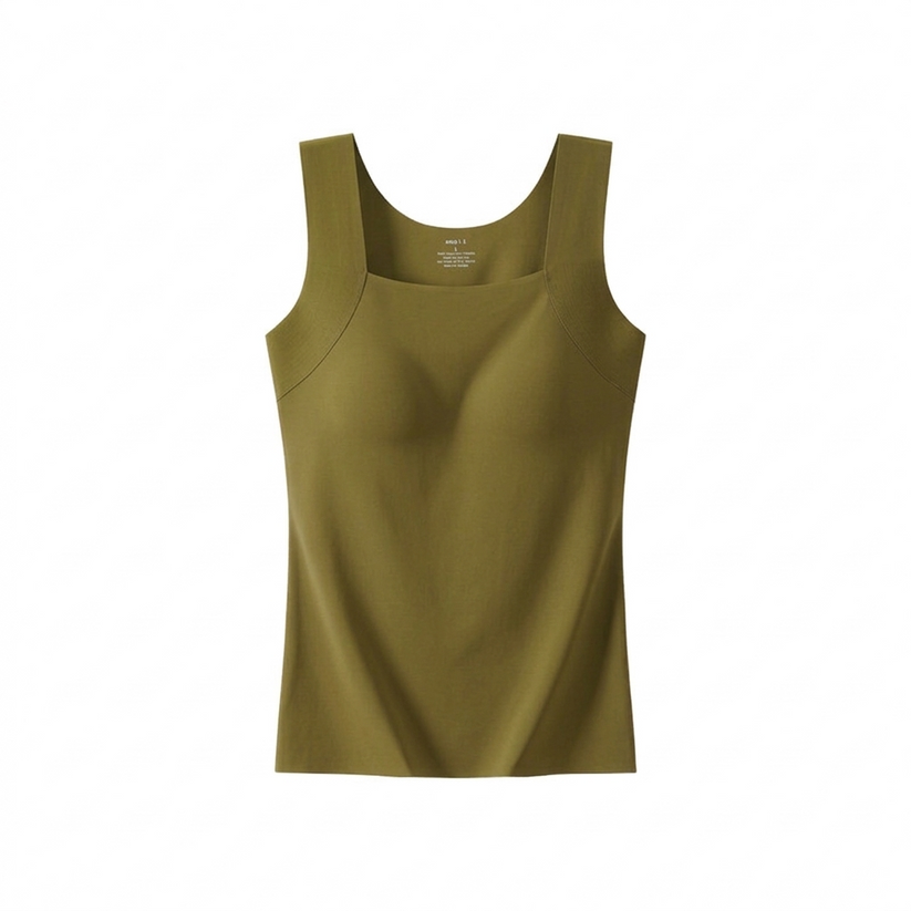 U Neck Shapewear Built-in Bra Tank