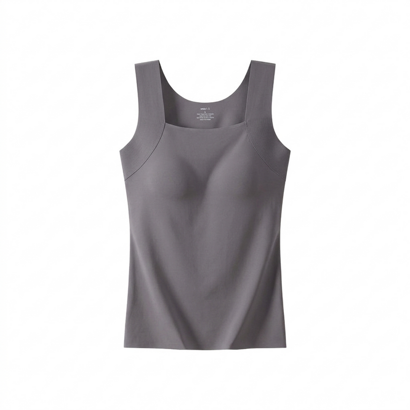U Neck Shapewear Built-in Bra Tank