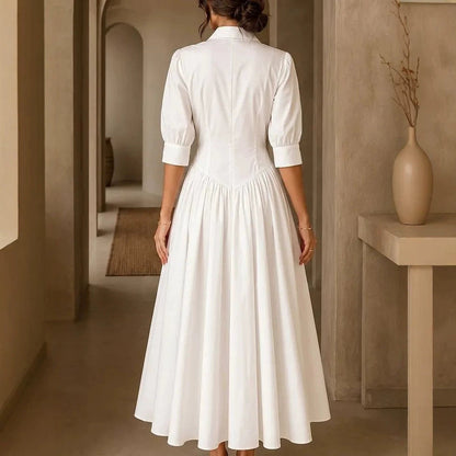 Structured Shirt Midi Dress