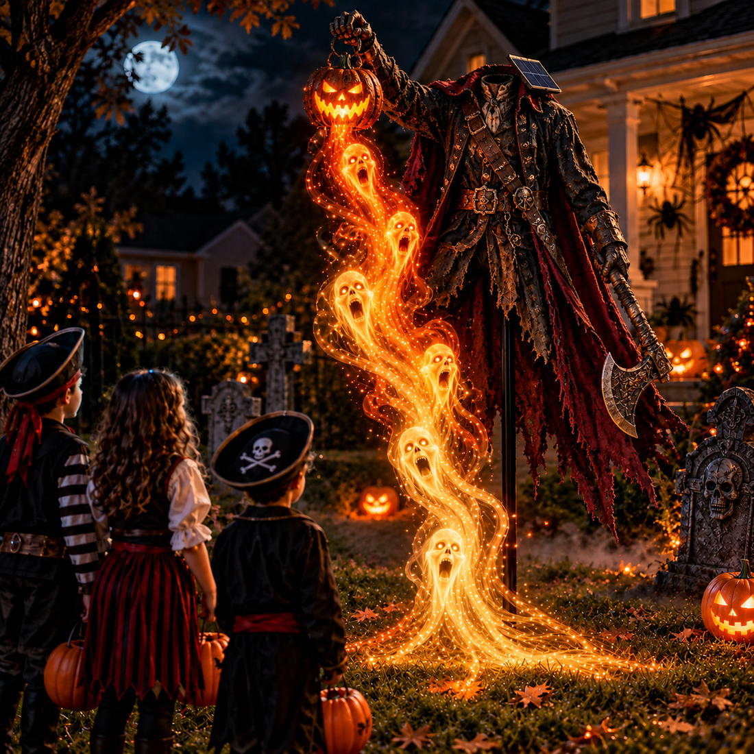 🎁Today 50% OFF🎁💀Halloween Soul Harvester Animated Garden Light