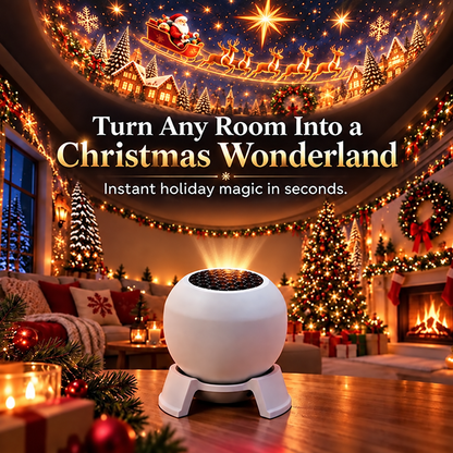 🎅 Turn Any Room Into a Christmas Wonderland – Holiday Projection Night Light