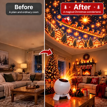 🎅 Turn Any Room Into a Christmas Wonderland – Holiday Projection Night Light