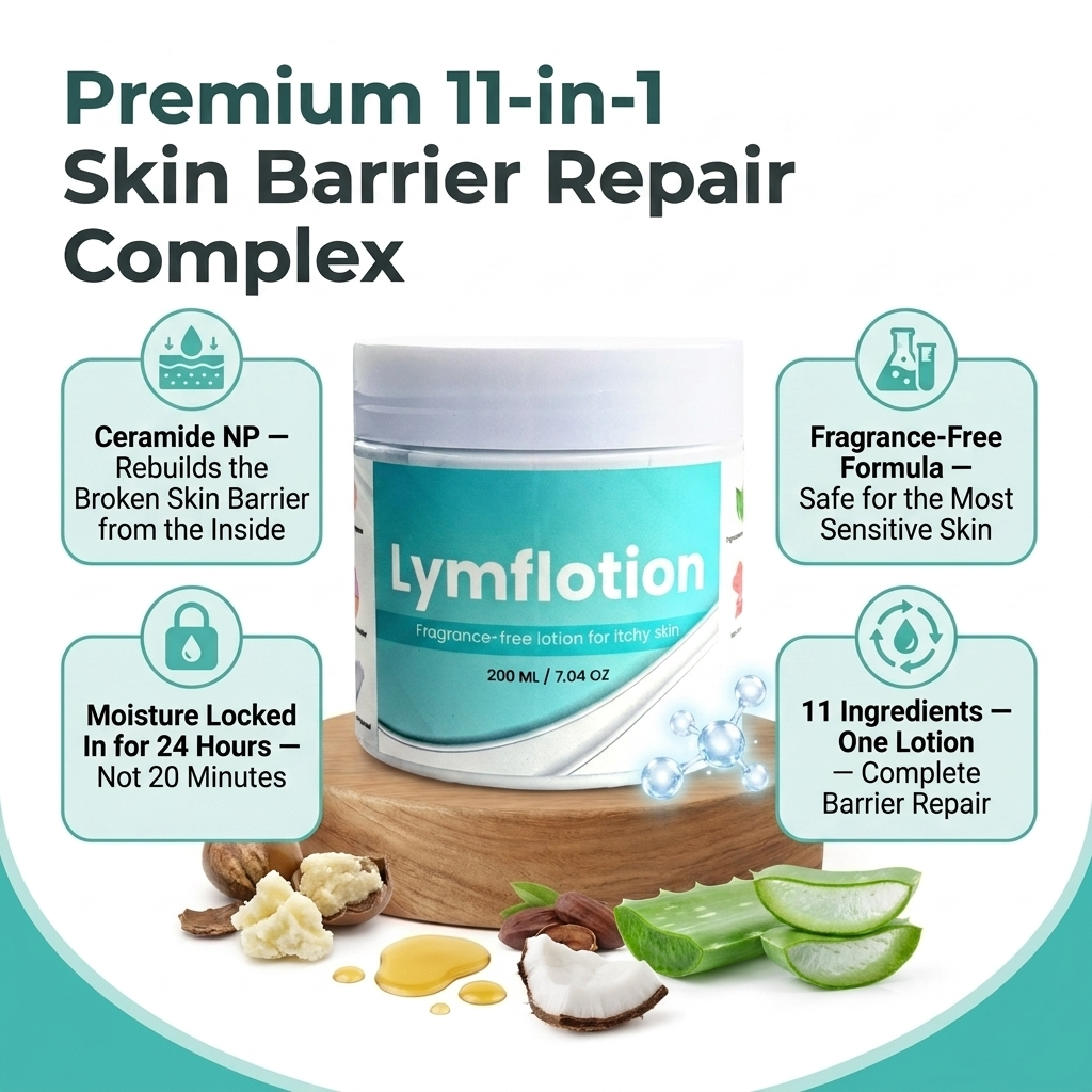 Fragrance-Free Non-Greasy Anti-Itch Ceramide NP Leg Lotion For Dry, Red, Sensitive, Discolored, Weeping