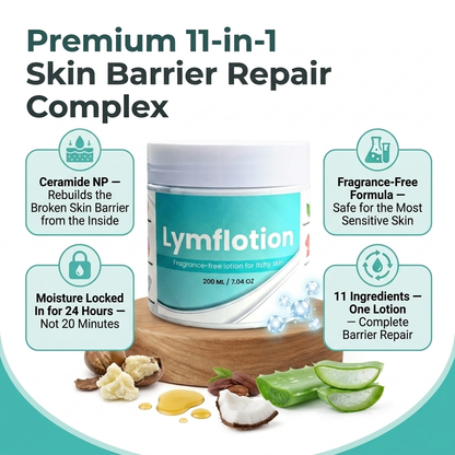 Fragrance-Free Non-Greasy Anti-Itch Ceramide NP Leg Lotion For Dry, Red, Sensitive, Discolored, Weeping