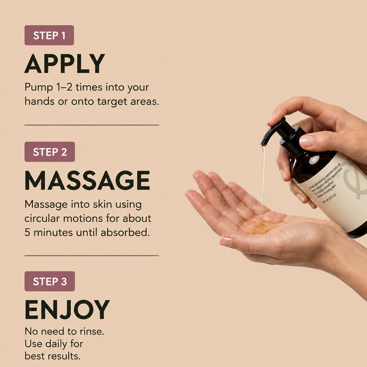 lookscene™  Peptide Body Oil