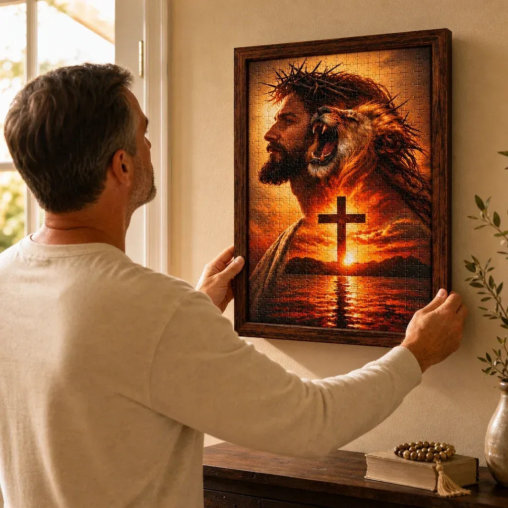 📌✝️ He Reigns — DIY Christian Jigsaw Puzzle👑