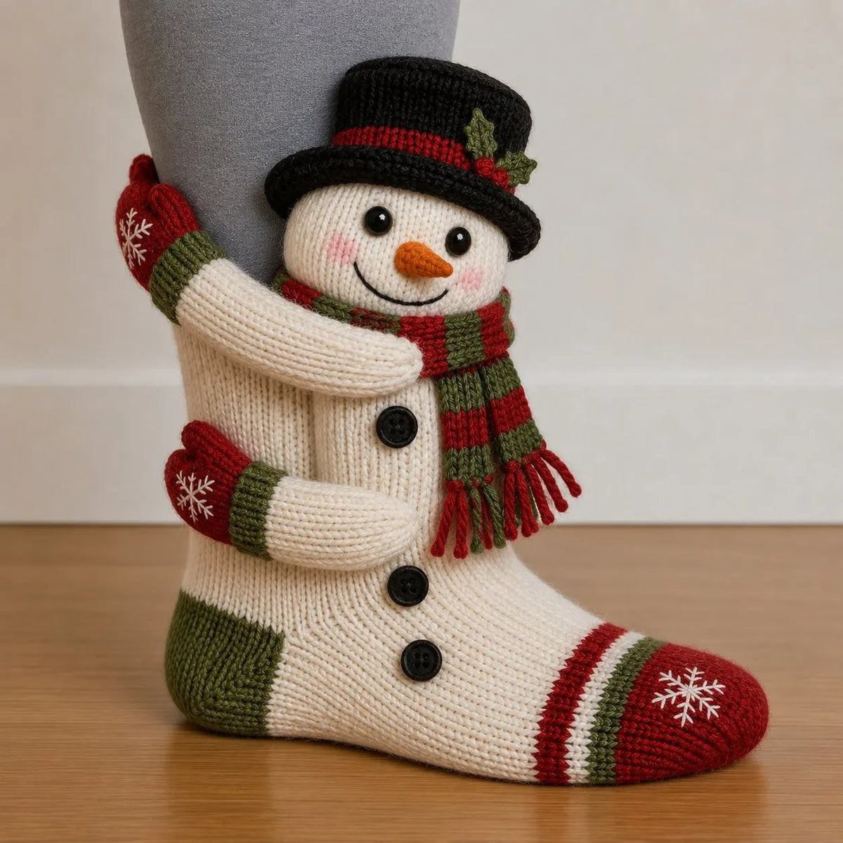 🎅🧦3D Hugging Christmas Socks Cute Wraparound Arms Cozy Festive Socks🎄