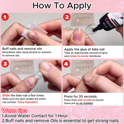 Semi solid glue Upgrade Super Strong Quick drying with remover kit
