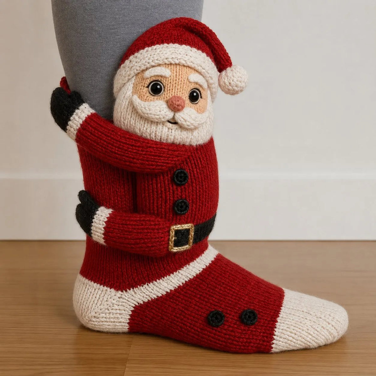 🎅🧦3D Hugging Christmas Socks Cute Wraparound Arms Cozy Festive Socks🎄
